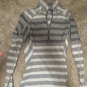 Lululemon Striped 1/4 Zip Pullover size 4